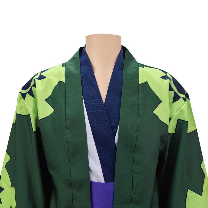 Jujiyuan One Piece Wano Country Cosplay Zoro Tenro Yukata Kimono Japanese Style Cosplay