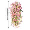 Artificial Morning Glory & Eucalyptus Nonfading Rattan Hanging Wall Door Decoration Fake 75cm Plants Garden Party Decoration
