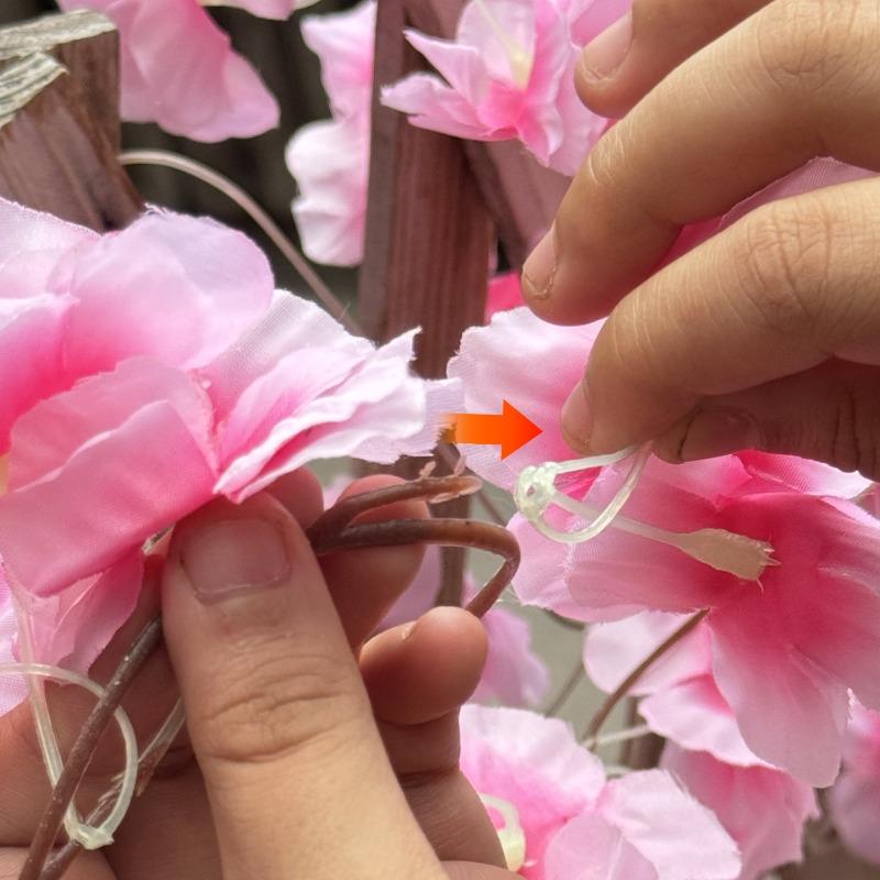 360/180cm Artificial Flowers Cherry Blossom Sakura Garland Wedding Arch Garden Backdrop Home Party Decor Silk Fake Plants Vine