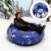Inflatable Snow Sled with Handles Thickened Winter Inflatable Snow Tube PVC Sledding Tube Winter Snow Sledding Toy