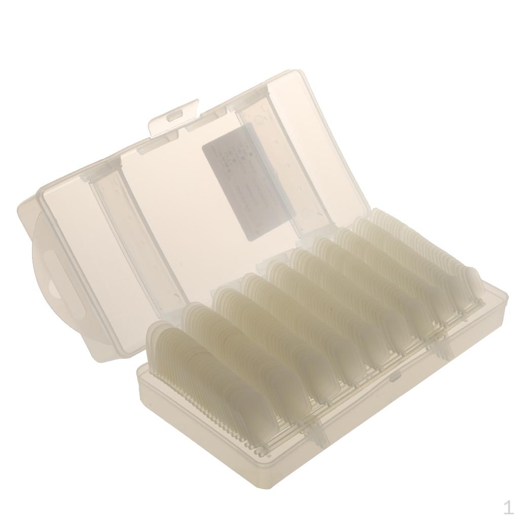 

300pcs Transparent False Full Clear Matte Thin Nail Art Tips Salon - ES-01