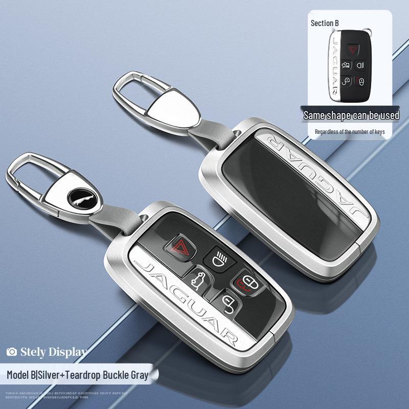 Jaguar Key Case: Aluminum Alloy Shell for XEL, XFL, F-Pace, XJL, XF, XE, F-Type Models