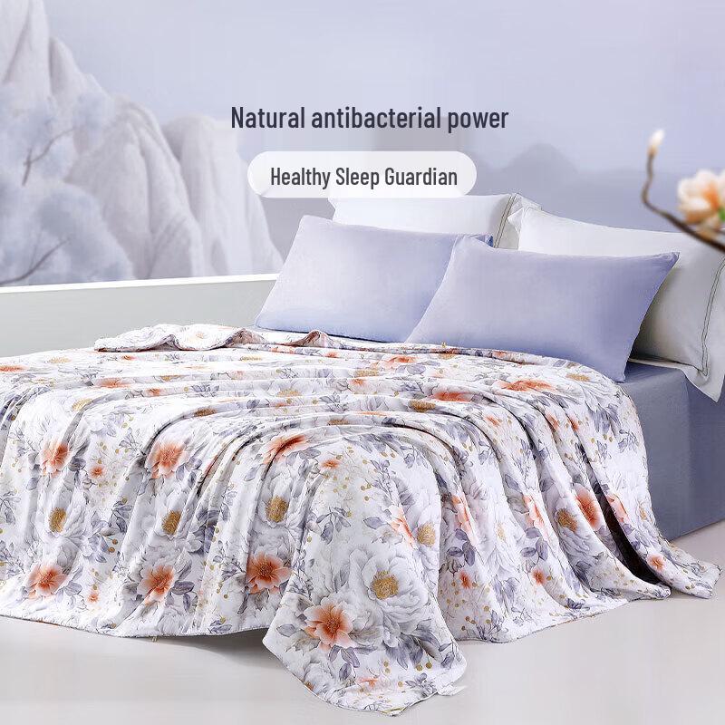 

FUANNA 100% Tussah Silk Summer Quilt Single 152x210cm