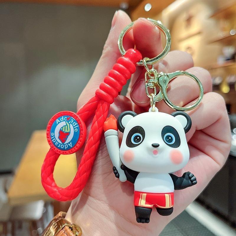 

Уникальный брелок-панда с баскетболом и фонариком, силиконовый брелок для подарков Torch