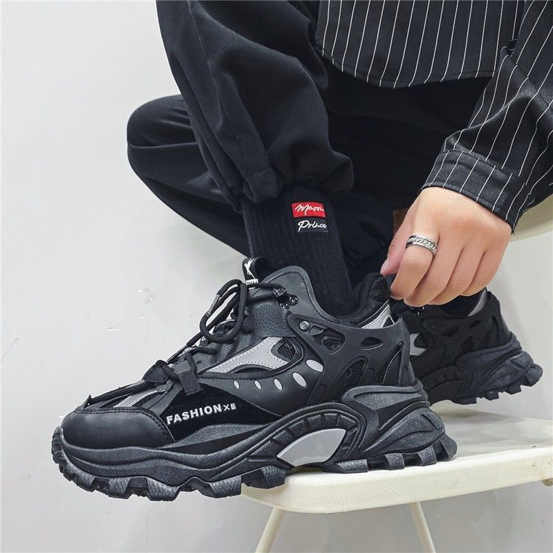 Spring and Autumn National Tide 2025 Internet Celebrity Breathable Sports Shoes Casual Shoes Versatile Dad Shoes Men's Shoes