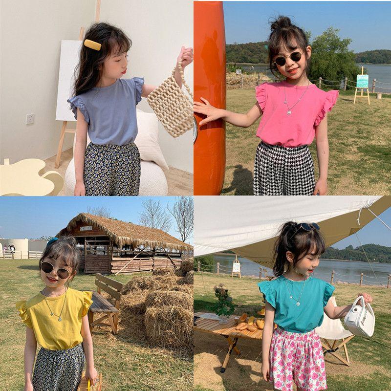 Summer T-shirt Children Stylish Baby Girl Top Short Sleeve