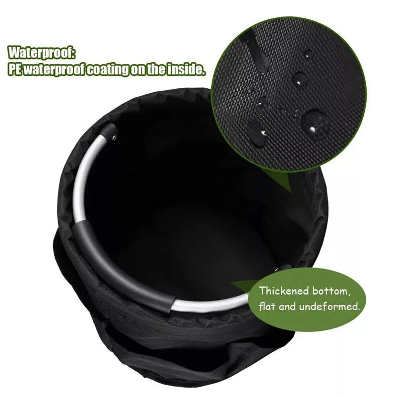 17L Large Storage Organiser Bag Folding Basket Picnic Tote Outdoor Cleaning Caddy with Handle Tool Bag Home Bathroom Storage Bag