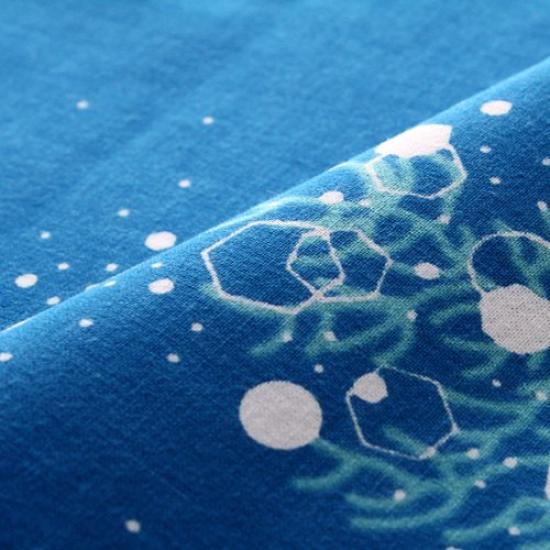 Dyeing Anbo Tenugui Dust Authentic Dyed Cotton Tokuoka Made In Japan 35cm X 100cm "Diamond Blue" 100%