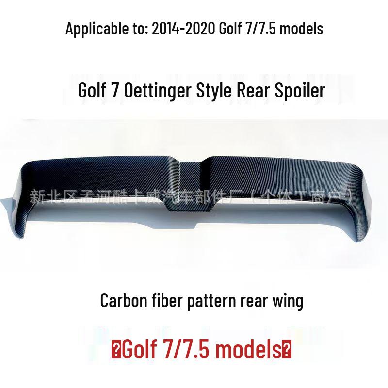 Volkswagen Golf 7/7.5 R-Line GTI Oettinger Carbon Fiber Spoiler