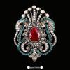 Baroque Style Crystal Brooch - Unisex Retro Palace Metal Lapel Pin