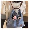 2025 autumn soft leather three-purpose backpack bag women's large-capacity shoulder tote bag commuter college student backpack