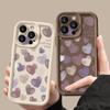 Cute Love Heart Phone Case For iPhone 16 Pro Max Shockproof TPU Soft Silicone Cover Coque For iPhone 15 Pro Max 14 13 12 11 Phone Case