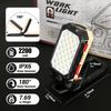 High Power LED Flashlight Rechargeable COB Work Light Adjustable Waterproof Camping Lantern Magnet With Power Display