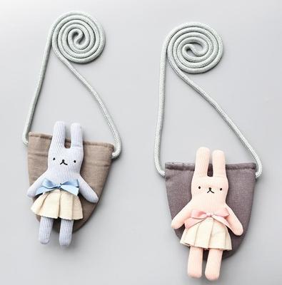 Children Handbag Wallet Girl Bag Coin Purse Kawaii 3D Angle Doll Kid Shoulder Bag Lolita Baby Small