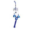 Clopoțel de vânt cu Ochi Răi Albastru pentru Exterior Fluture/Elefant/Copac/Soare/Mână Clopoțel Metalic Decorativ Ornament Suspendat pentru Casă Grădină Balcon