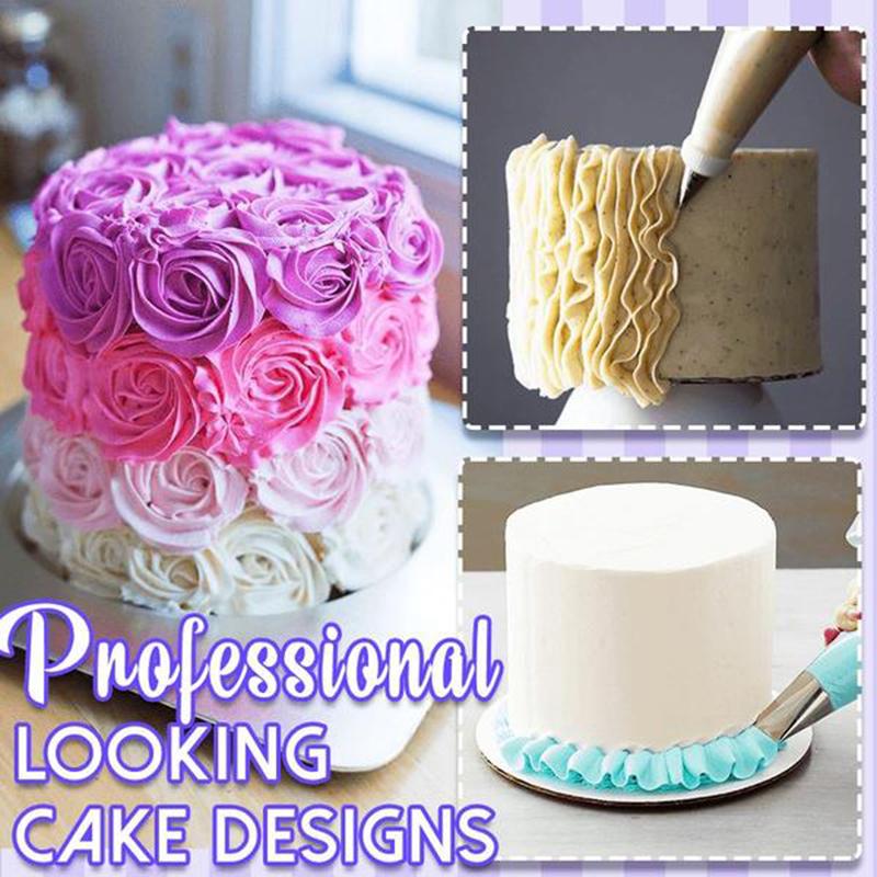 Cake Decorating Piping Techniques Training Kit DIY Cake Cream Decorating Practice Board Drawings