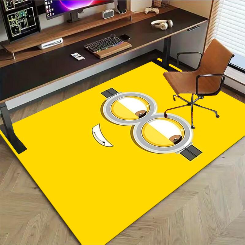 1pc Minion Banana Fun Carpet for Playroom Bedroom Living Room Sofa Home Decor,kids Game Area Rug Non-slip Floor Mat Y72824