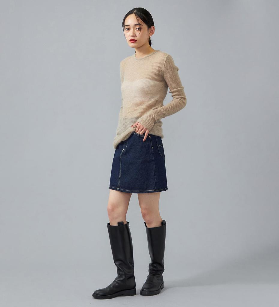 Lee Jeans Denim Mini Skirt LL2634 RINSE M Women's