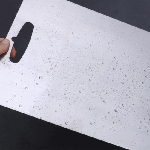 Dovhmoh Kitchen Stainless Steel Cutting Board for Vegetables, Meat, and Fruits