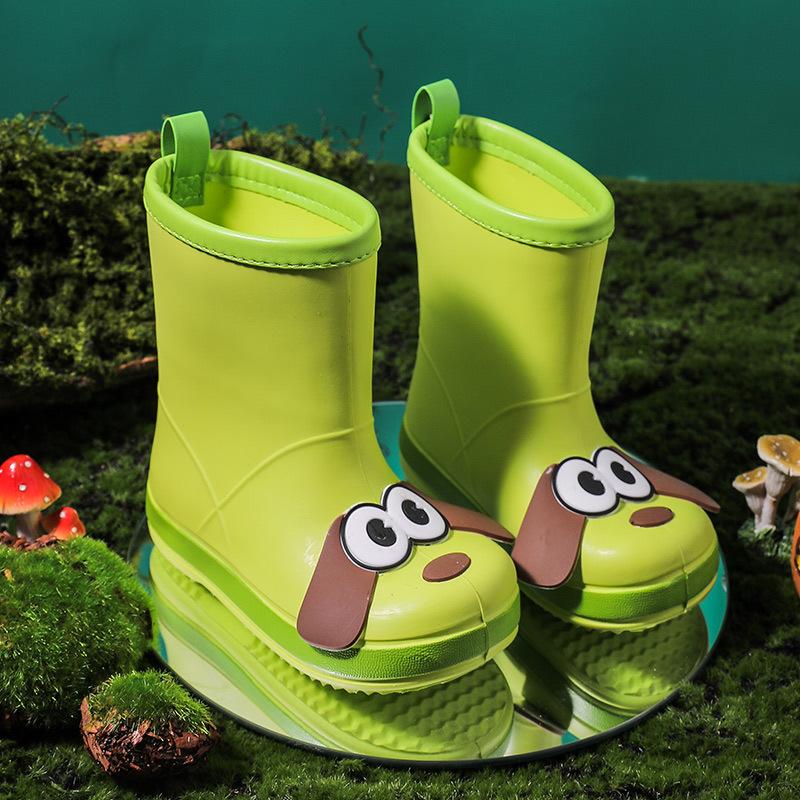 Children's Rain Boots Boys Girls New Kindergarten Baby Water Shoes Waterproof Non-Slip Outdoor Wear Toddler Rain Boots