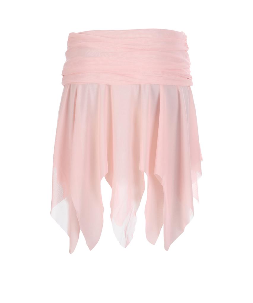 Lara Fox X Layered See Through Skirt Pink Bs2Ws003