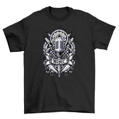 Arrase no Microfone com a Camiseta de Microfone ''Gothic_85'' - Engraçada, Estilosa e Amplificada