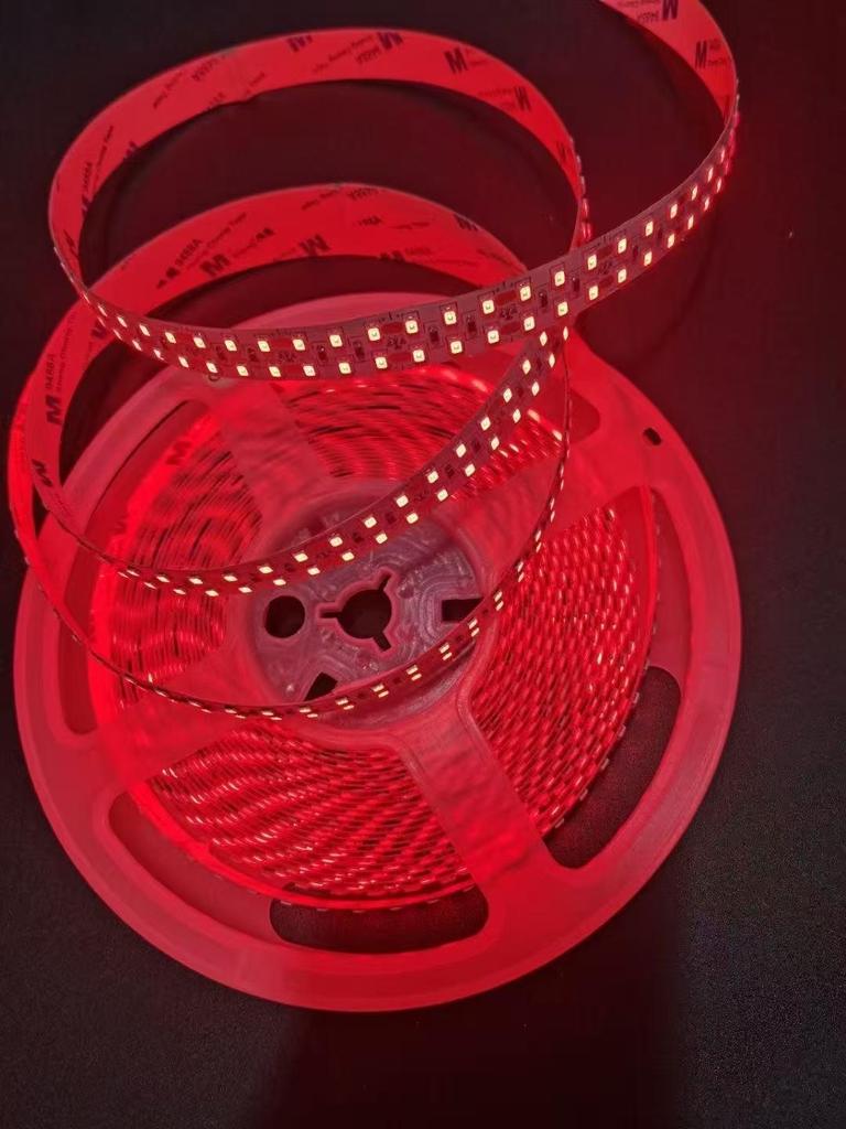 24V Double Row LED Strip Light, 240 LEDs, Self-Adhesive, 15mm Wide, High Brightness Linear Light.