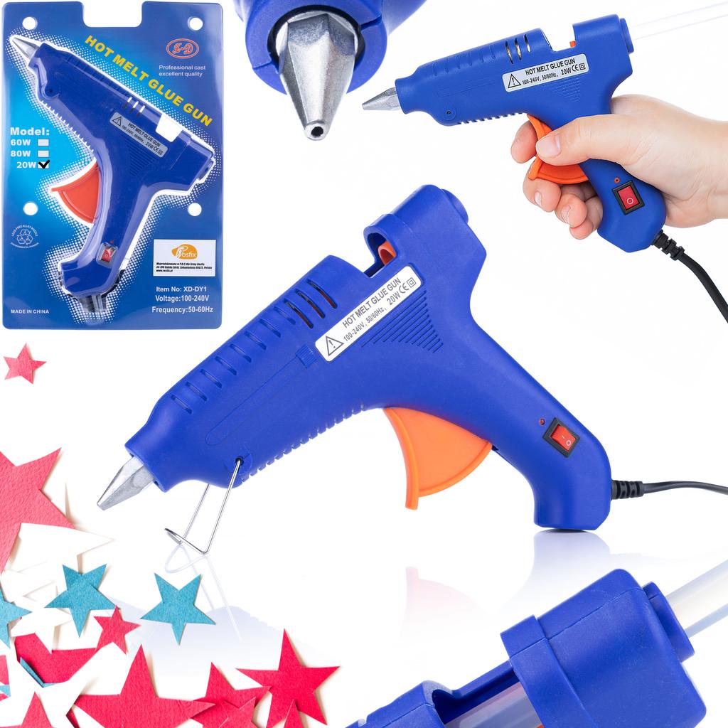 Rosfix Pistolet Do Kleju Na Gorąco MiniStick 20W – Lekki I Poręczny | Wkłady 7 Mm | Idealny Dla Dzieci I Młodzieży