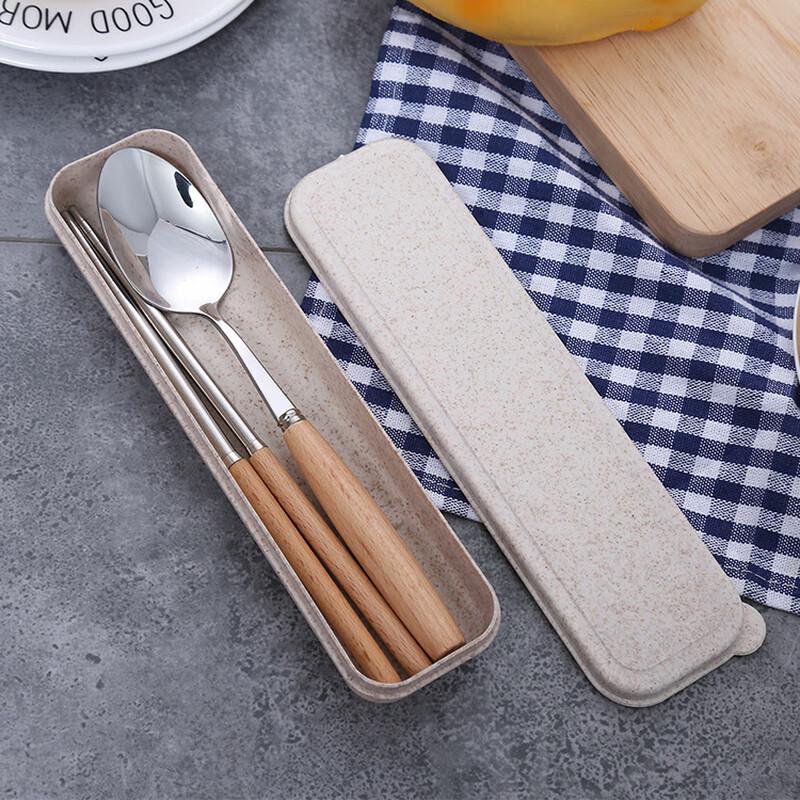 Portable Stainless Steel Chopsticks and Spoon Set