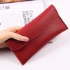 New Korean Japanese Style Women's Long Wallet - Large Capacity, Lychee Pattern, Coin Purse & Phone Holder.