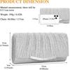 Women's Evening Clutch, Women's Clutches and Clutches, Evening Bag, Women's Handbag Clutch, Wedding Clutch Bag with Detachable Chain Shoulder Bag, Han