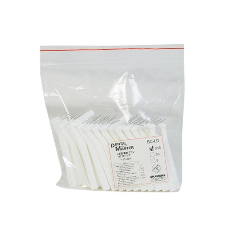 [4291] 50 L-shaped interdental brushes M-1.2mm