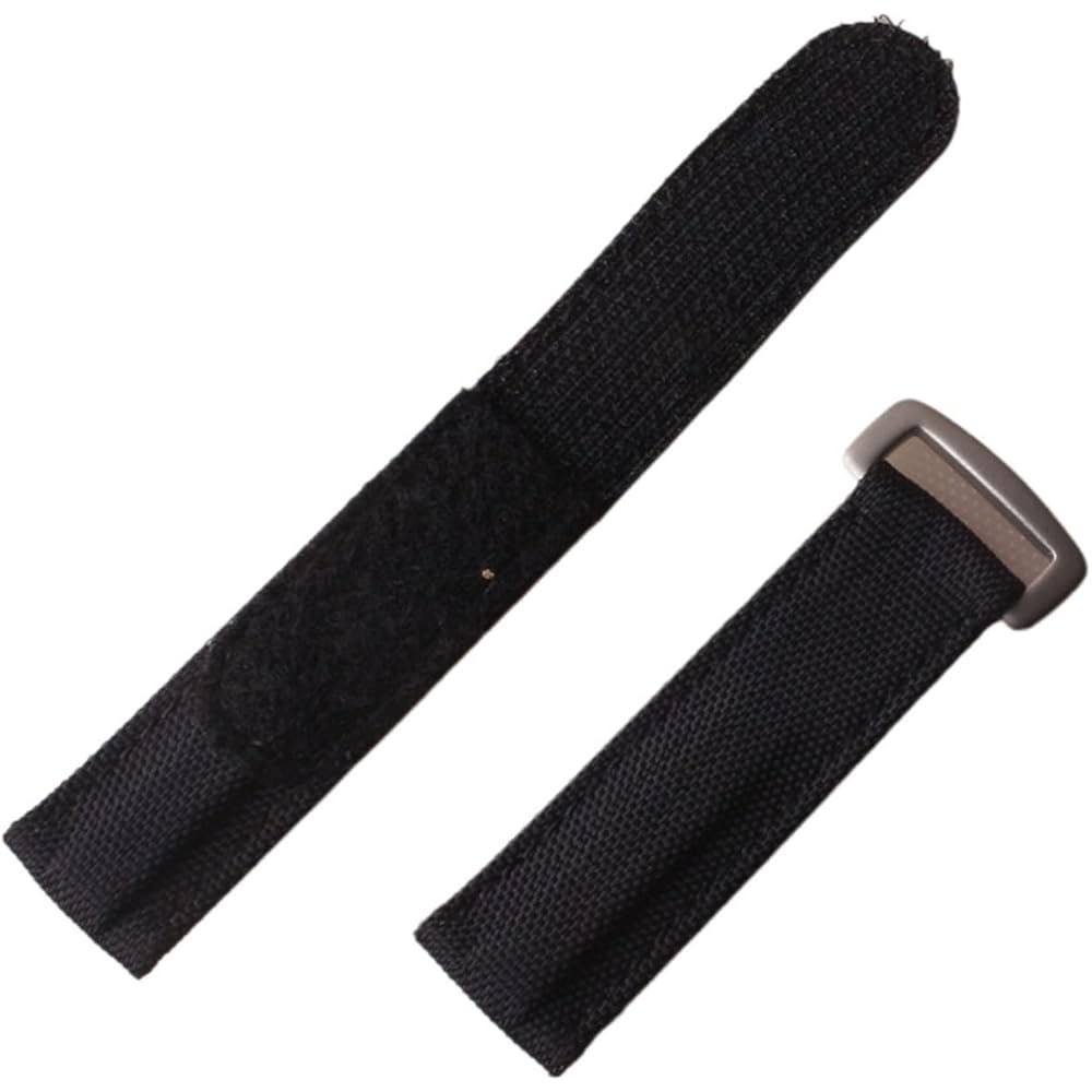[This is Chem] Watch Band Genuine Leather Nylon Bracelet 20mm Mens Sport Watch Band Accessory Str...