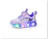1-6 Yaş Çocuklar İçin Işıklı Koşu Ayakkabıları: Moda İlkbahar/Sonbahar Parlayan Spor Ayakkabılar