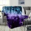Dream Galaxy Flannel Mar Blanket Digital Printing Space Blanket Planet Sofa Blanket