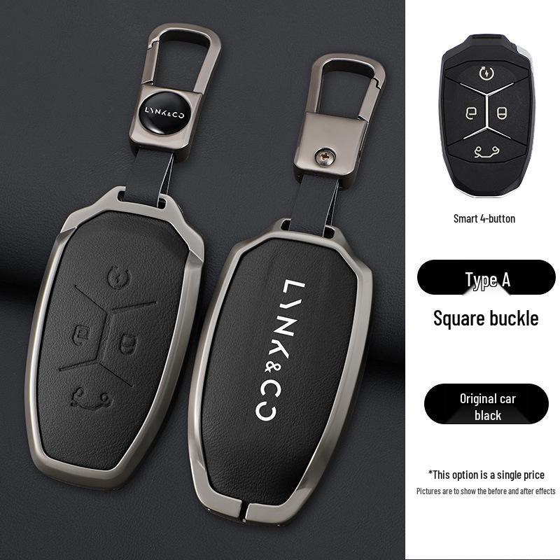 Pouzdro na klíč Lynk & Co 03: Kompatibilní s 0607, 01 Shell, 05 Nový model, 02 09 EMPS Energy Crystal Z10 Přezka na krytu
