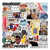 100PCS Friends TV Show Letter Classic Vintage Paster Toy Funny Decal Scrapbook Guitar DIY Phone Laptop Sticker