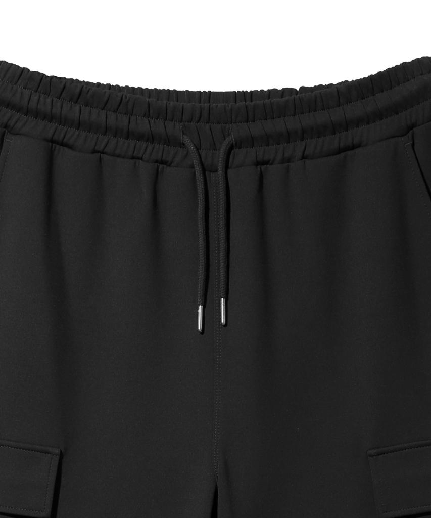 UCLA Unisex Semi-Wide Cargo All-Purpose Fit Full Elastic Waist Pants [Black](Ub9Lp71)