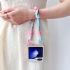 Samsung Galaxy Z Flip7 Iridescent Leather Heart Case – Protective Cover for Z Flip 6/5/4