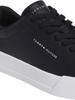 Sneakers Tommy Hilfiger TH Court LTH Detail Ess Court Ess Sneaker Black White
