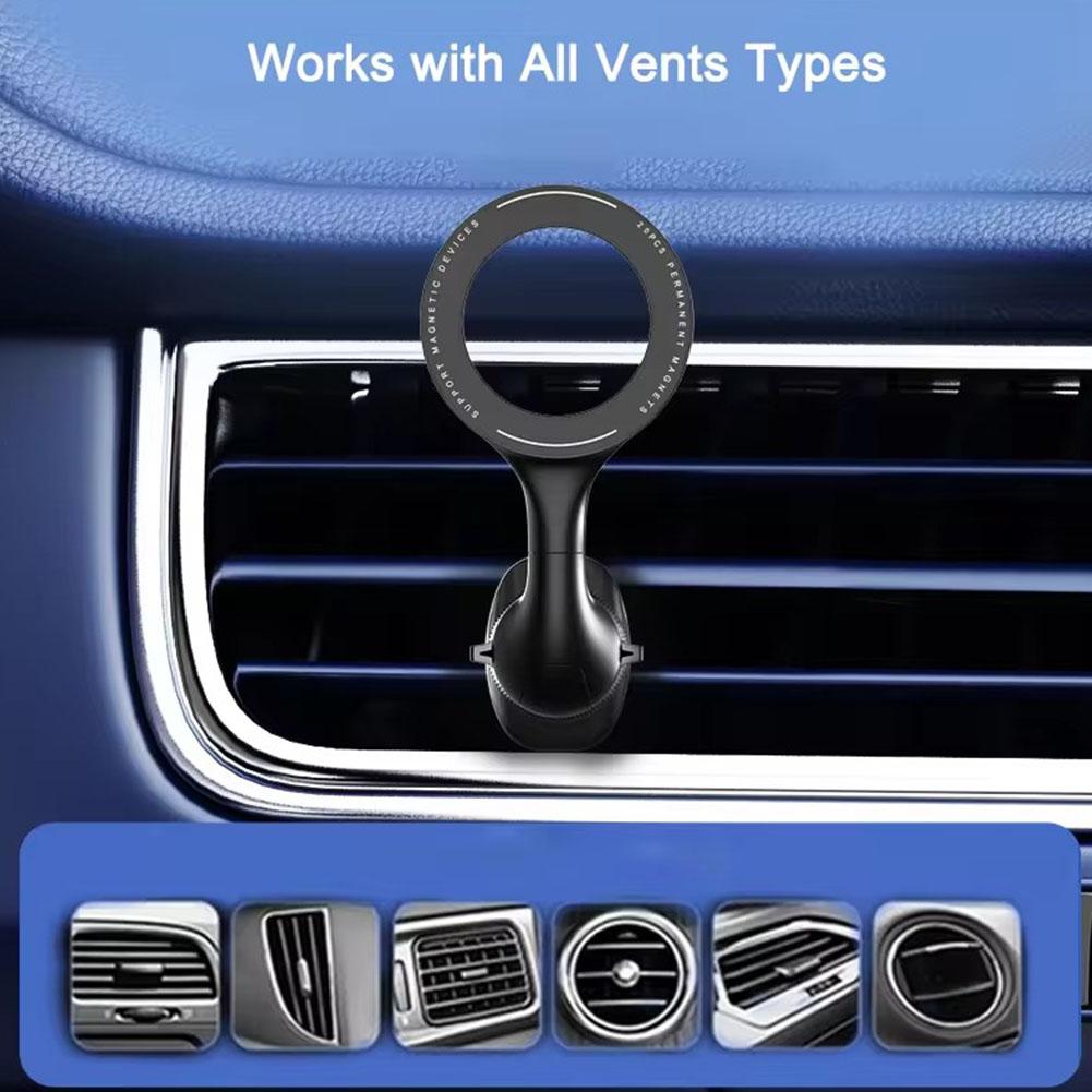 1pc Air Outlet Magnetic Mobile Phone Holder Car Rear Trunk Mounting Bracket For Tesla Model Y Accessories Umbrella Hanging