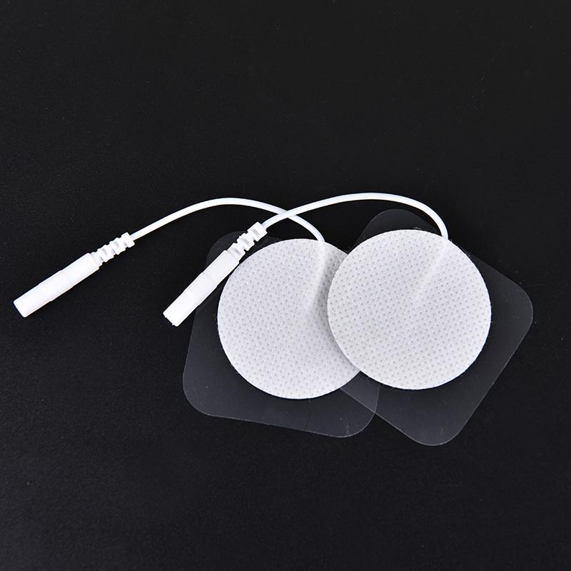 10Pcs Tens Therapy Round Electrode Pads Electrode Patch For Therapy Machine 4Cm