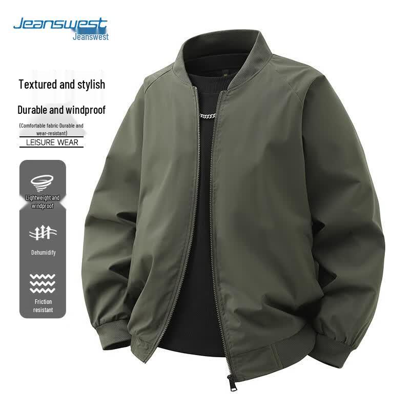 Men's Casual Baseball Collar Jacket