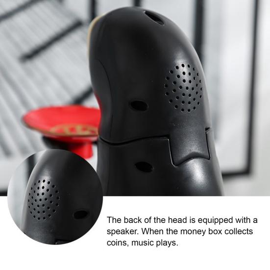 No Face Man Piggy Bank Cartoon Faceless Man Swallowing Coin Storage Container Electric Money Saving Box Decoration Anime Fans Gift