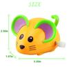 Cute Cartoon Rat Wind Up Toy Running Clockwork Mouse Educational Toy Kids Gift