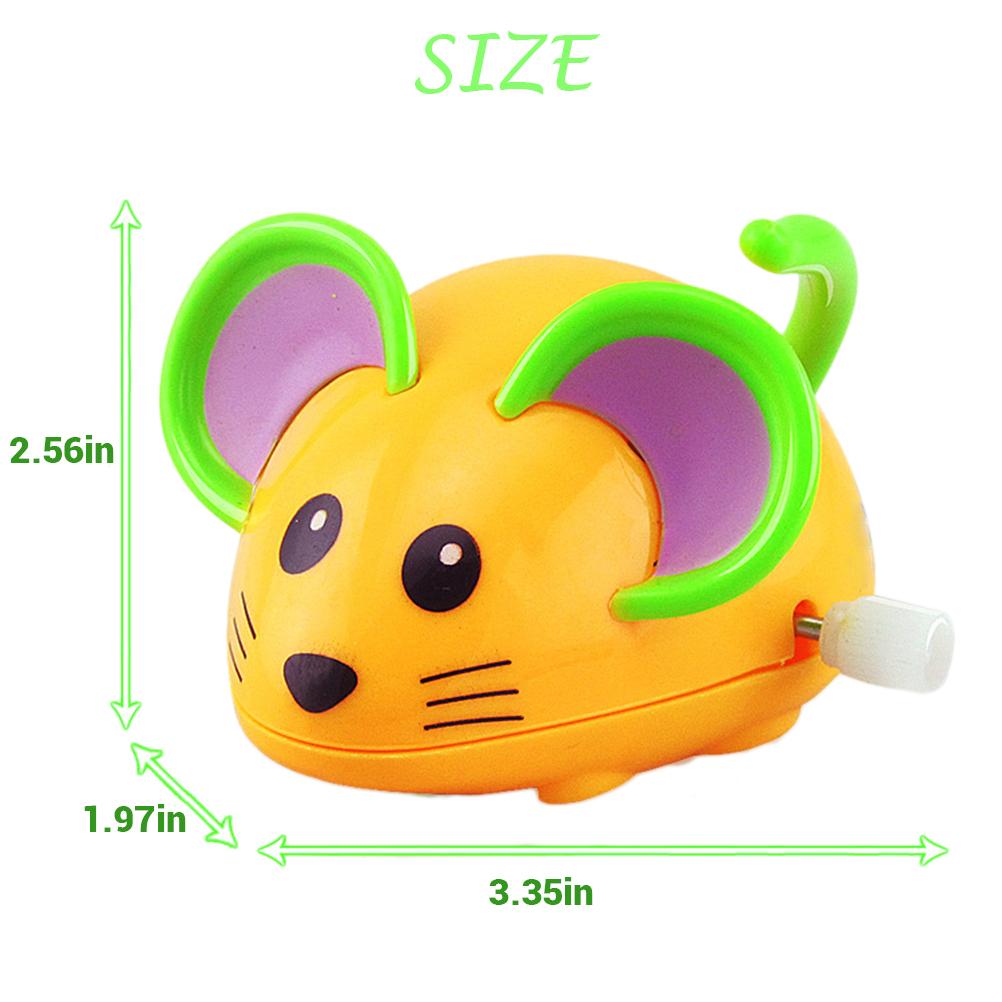 Cute Cartoon Rat Wind Up Toy Running Clockwork Mouse Educational Toy Kids Gift