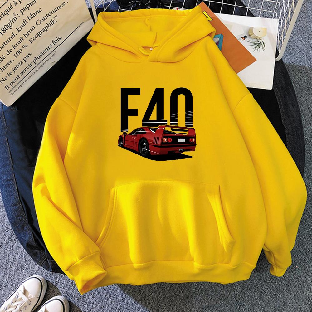 Mode Initial D Unisex/Wo Unisex F40 Auto Hoodies 2021 Unisex Casual Hoodies Sweatshirts Unisex Farbe Hoody Sweatshirt Tops JDM Kleidung