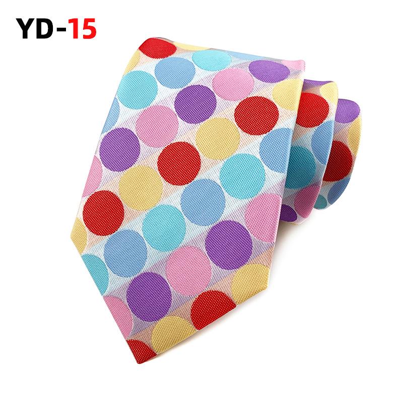 2025 Polka Dot Polyester Herren Business Casual Krawatte - Verschiedene Farben