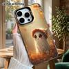 Phone Case: 2D Flat Design, Suitable for iPhone 18 17 16 15 14 13Pro In Rainbow Silver, Couple Style, Little Ghost On the Corner, Christmas and Hallow