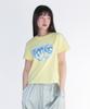 AMES-WORLDWIDE Heart Spray Tee Yellow